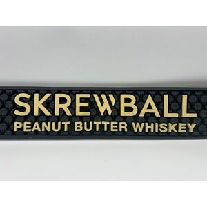 Skrewball Peanut Butter Whiskey Rubber Bar Drip Rail Runner Spill Mat Sheep Dog